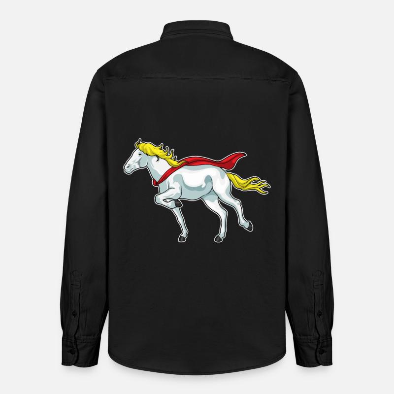 Cap de cheval - Chemise unisexe coupe décontractée bio Stanley/Stella - noir délavé