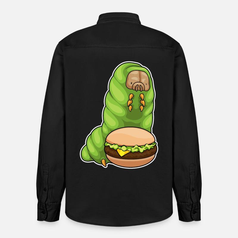 Caterpillar Cheeseburger - Chemise unisexe coupe décontractée bio Stanley/Stella - noir délavé