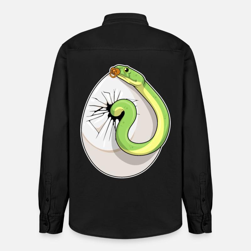 Sucette d’oeuf de serpent - Chemise unisexe coupe décontractée bio Stanley/Stella - noir délavé