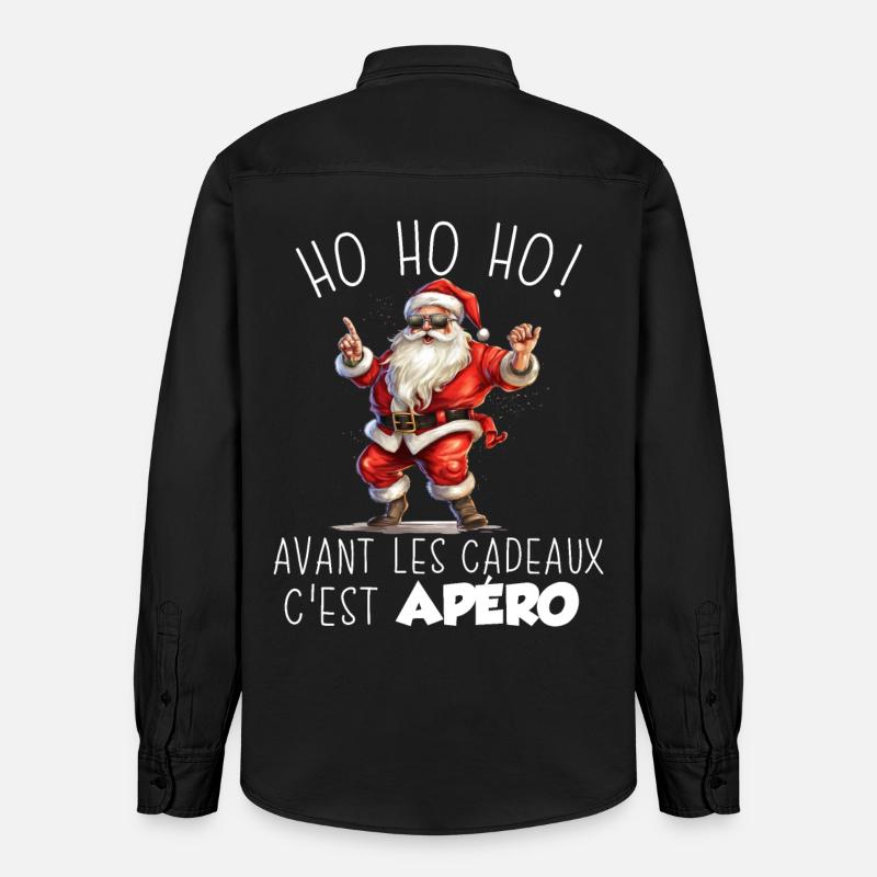 Pull Moche De Noël - Chemise unisexe coupe décontractée bio Stanley/Stella - noir délavé