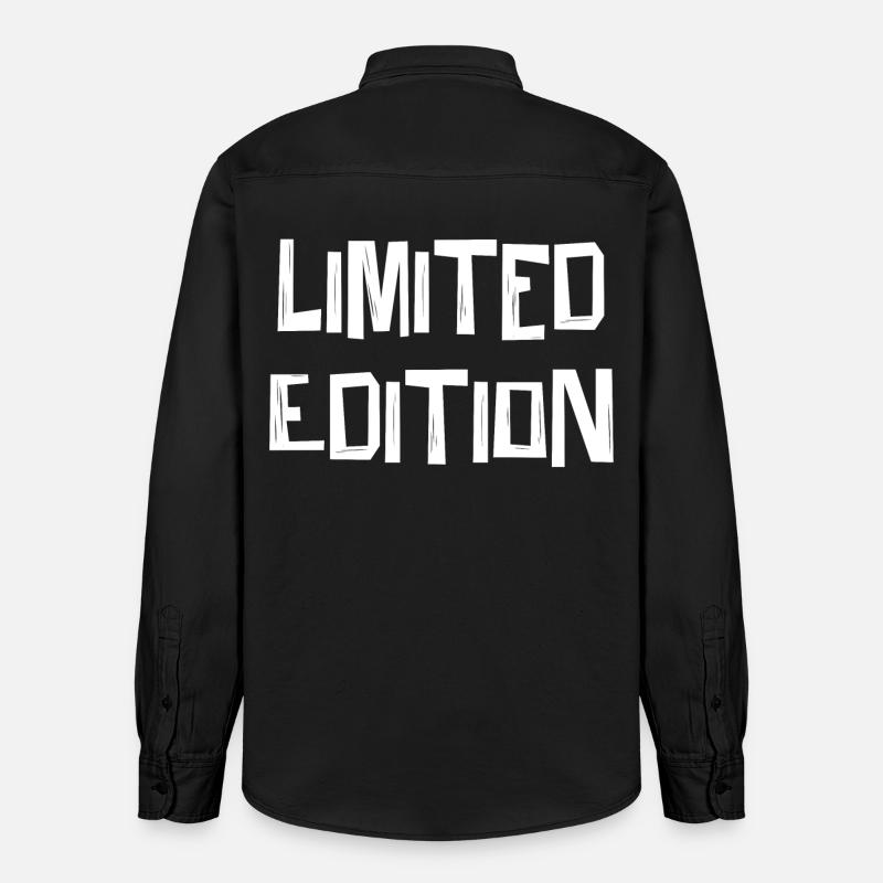 Lettrage en édition limitée - Chemise unisexe coupe décontractée bio Stanley/Stella - noir délavé