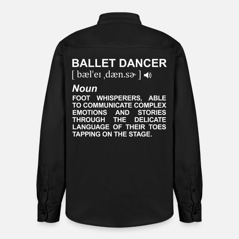 Définition de danseur de ballet - Chemise unisexe coupe décontractée bio Stanley/Stella - noir délavé