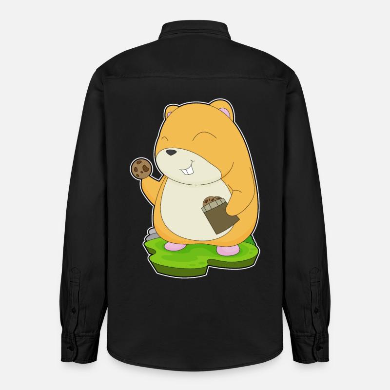 Biscuits pour hamsters - Chemise unisexe coupe décontractée bio Stanley/Stella - noir délavé