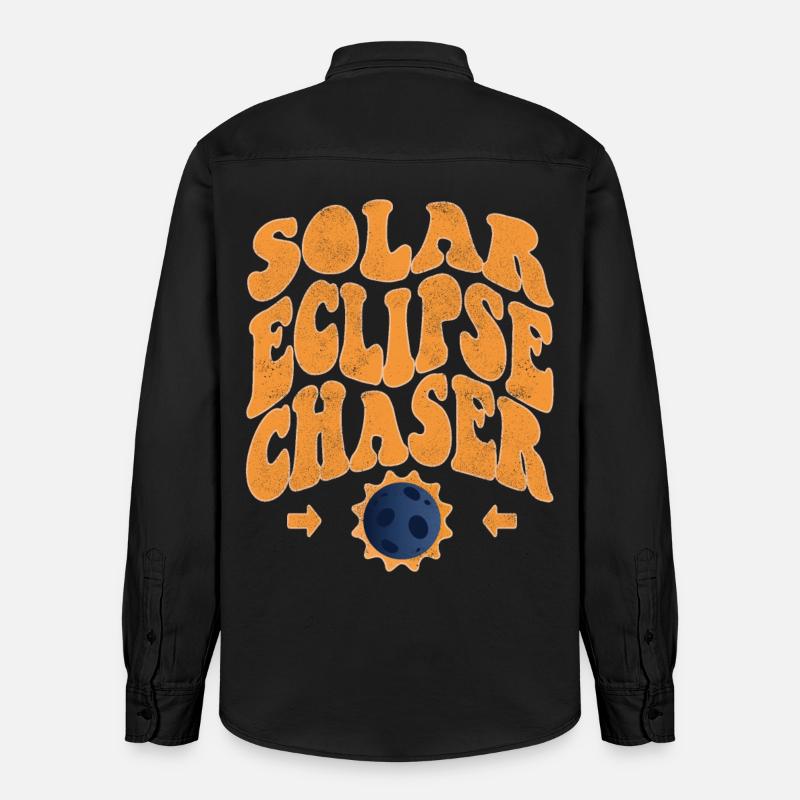 Solar eclipse chaser - Relaxed Fit Unisex Organic Hemd von Stanley/Stella - washed Black