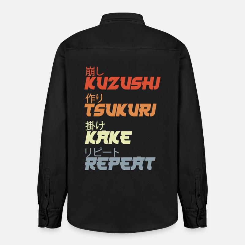 Techniques de projection de judo - Chemise unisexe coupe décontractée bio Stanley/Stella - noir délavé