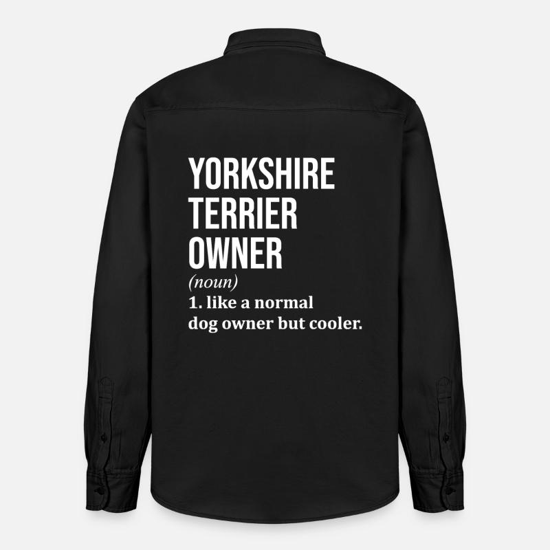 Yorkshire Terrier - Relaxed Fit Unisex Organic Hemd von Stanley/Stella - washed Black