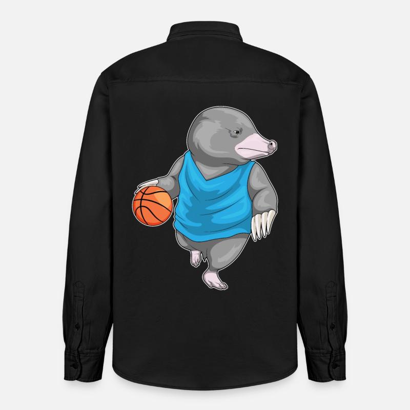 Taupe Basketteur Basketteur - Chemise unisexe coupe décontractée bio Stanley/Stella - noir délavé