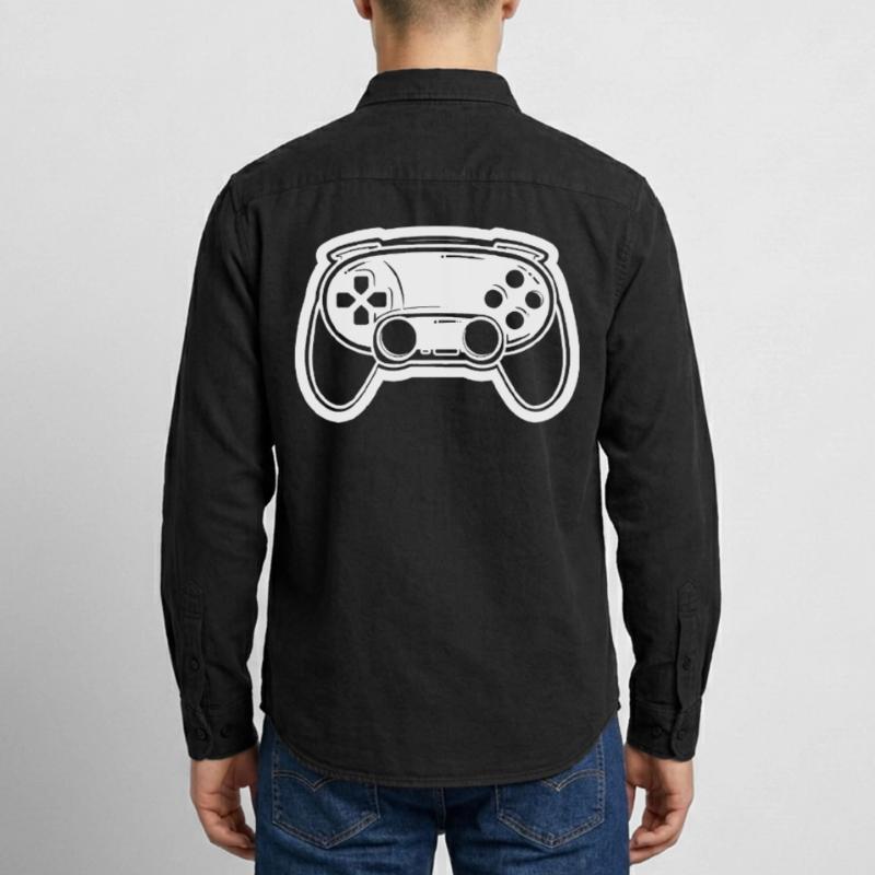Dessin de manette de jeu vidéo Chemise unisexe coupe décontractée bio Stanley/Stella