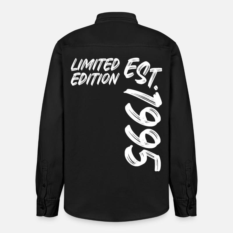 Édition limitée est. 1995 - Chemise unisexe coupe décontractée bio Stanley/Stella - noir délavé