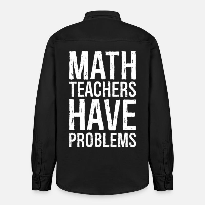 math teachers have problems - Relaxed Fit Unisex Organic Hemd von Stanley/Stella - washed Black