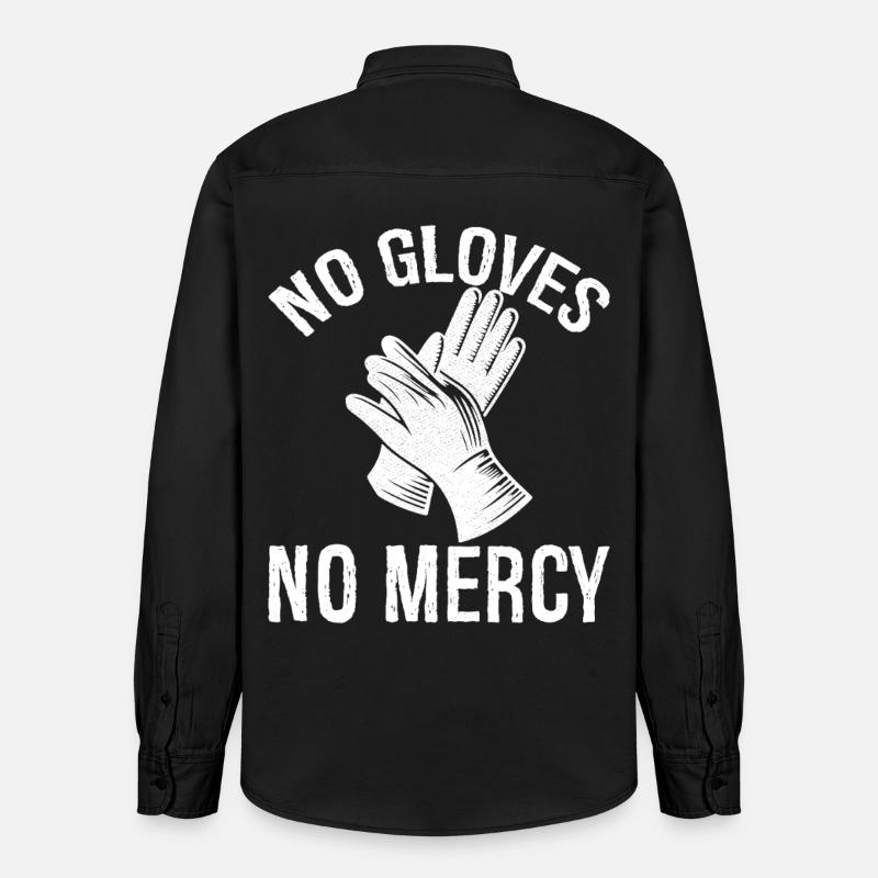 Pas de gants, pas de pitié - Chemise unisexe coupe décontractée bio Stanley/Stella - noir délavé
