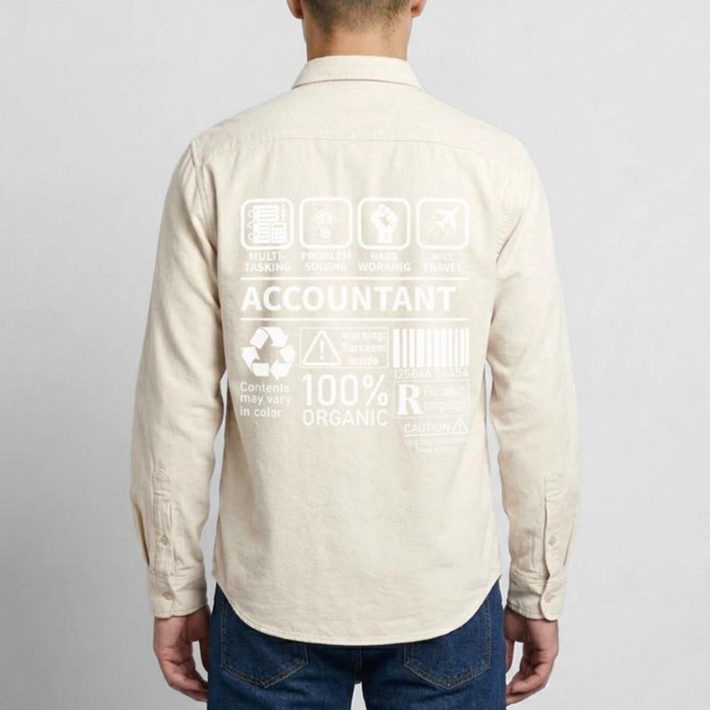 Accountant Multi Tasking Problem Solving Relaxed Fit Unisex Organic Shirt by Stanley/Stella