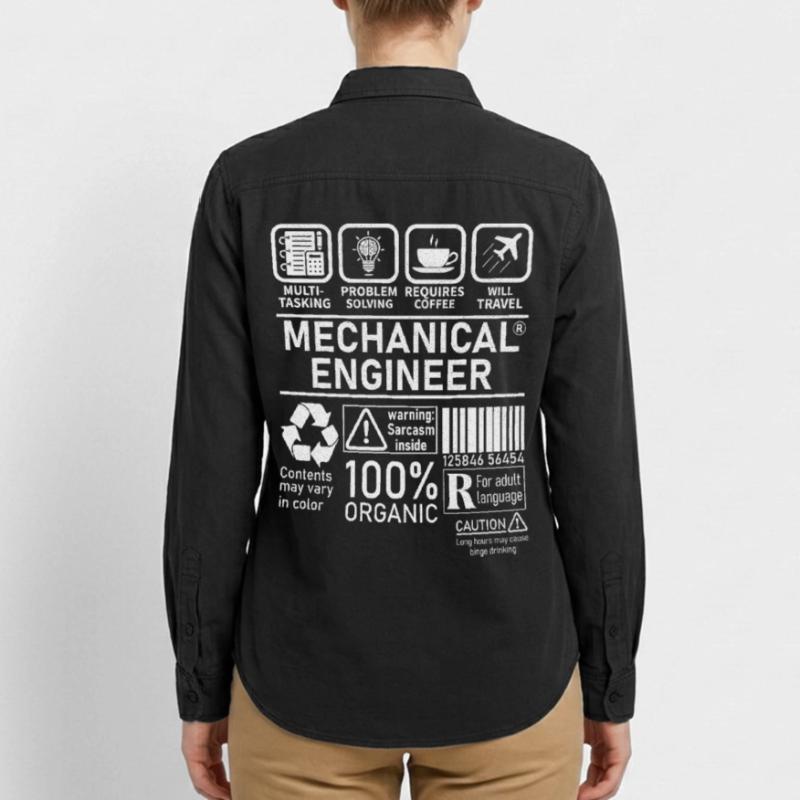 Mechanical Engineer multi tasking problem solving Relaxed Fit Unisex Organic Shirt by Stanley/Stella