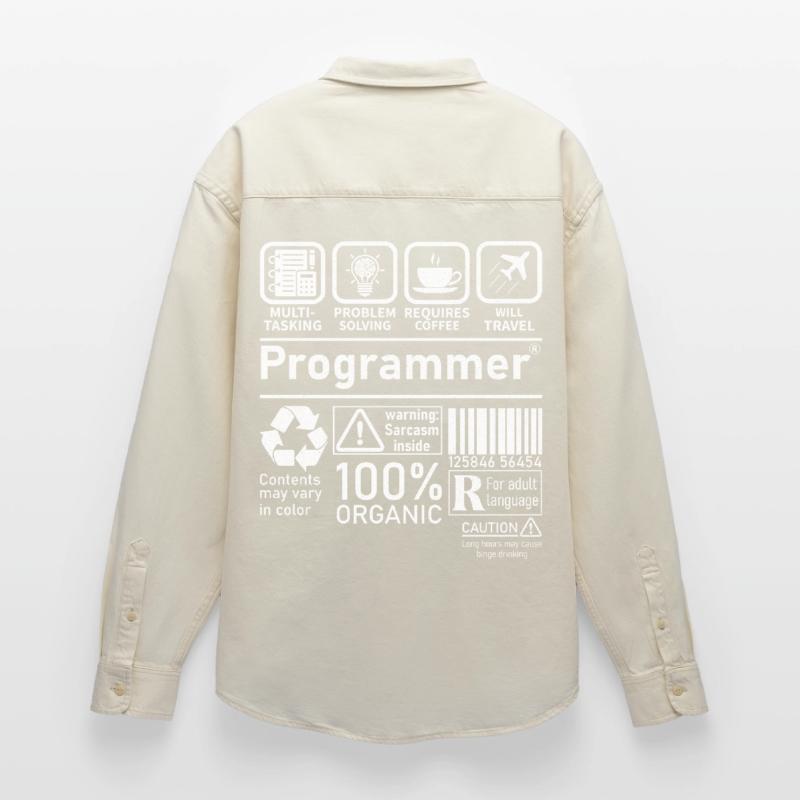Programmer multi tasking problem solving requires Relaxed Fit Unisex Organic Hemd von Stanley/Stella
