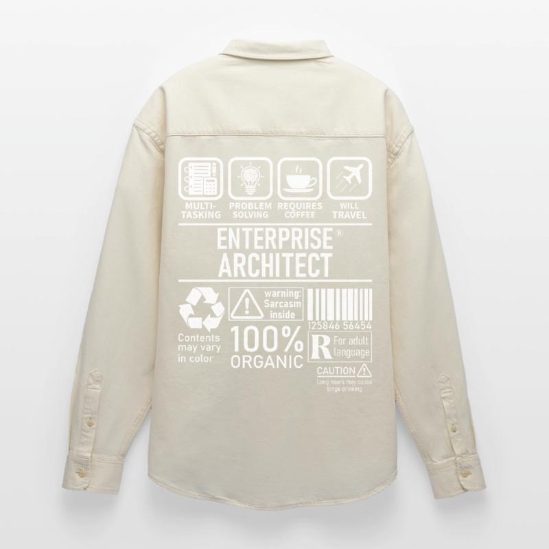 Enterprise Architect multi tasking problem solving Relaxed Fit Unisex Organic Shirt by Stanley/Stella