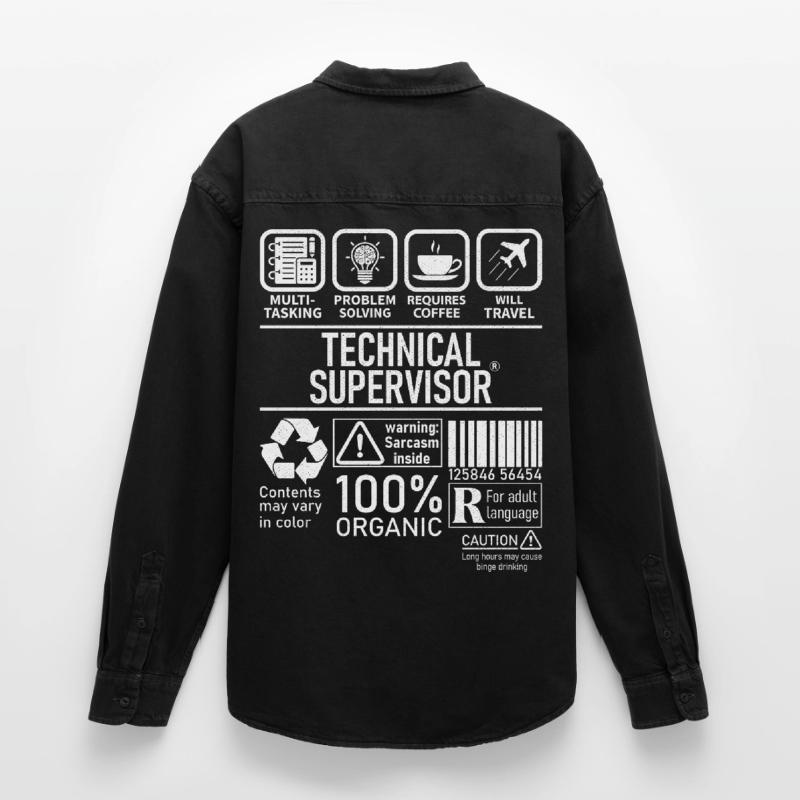 Technical Supervisor multi tasking problem solving Relaxed Fit Unisex Organic Shirt by Stanley/Stella