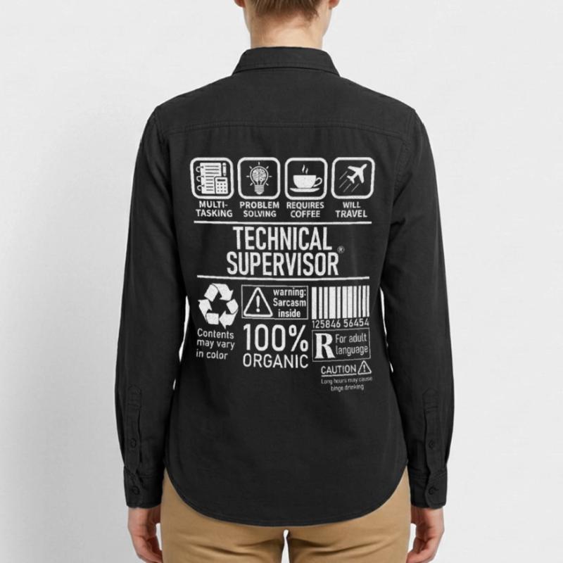 Technical Supervisor multi tasking problem solving Relaxed Fit Unisex Organic Shirt by Stanley/Stella