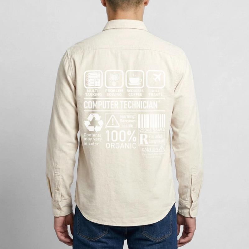 Computer Technician multi tasking problem solving Relaxed Fit Unisex Organic Hemd von Stanley/Stella