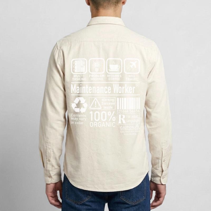 Maintenance Worker multi tasking problem solving Relaxed Fit Unisex Organic Shirt by Stanley/Stella