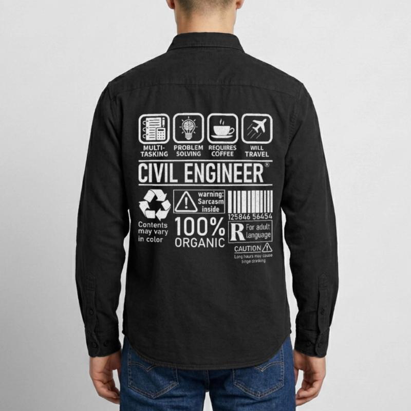 Civil Engineer multi tasking problem solving Relaxed Fit Unisex Organic Shirt by Stanley/Stella
