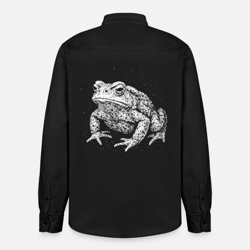 Toad - Relaxed Fit Unisex Organic Shirt by Stanley/Stella - washed black