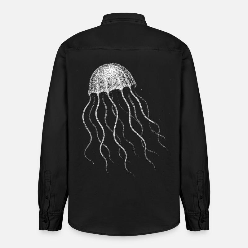 Méduse - Chemise unisexe coupe décontractée bio Stanley/Stella - noir délavé