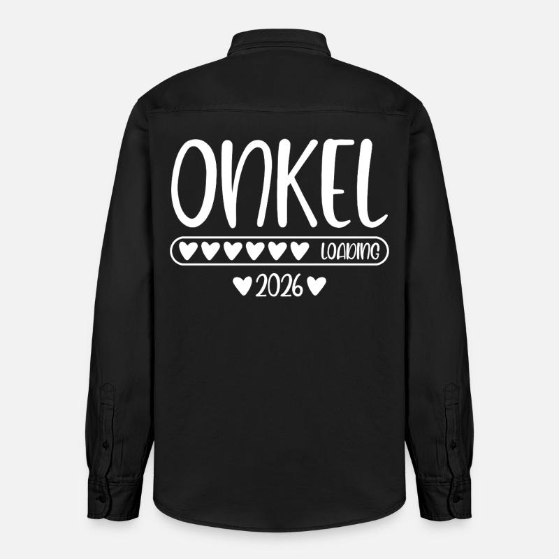 Onkel 2026 loading - Relaxed Fit Unisex Organic Hemd von Stanley/Stella - washed Black