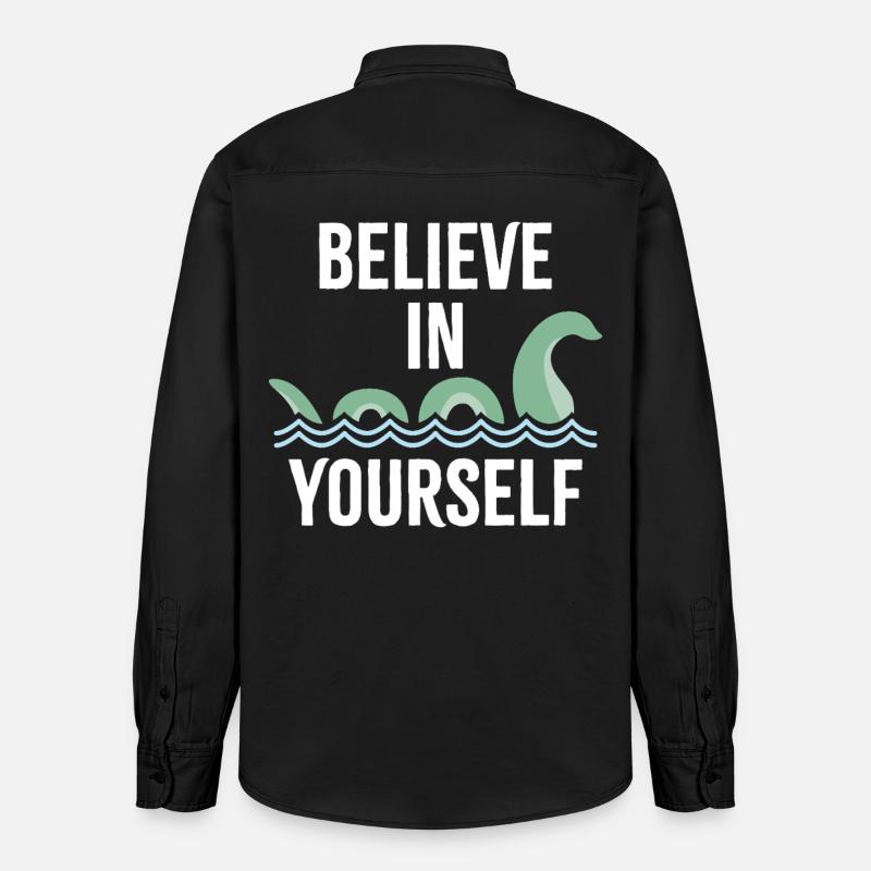 Croyez en vous - Chemise unisexe coupe décontractée bio Stanley/Stella - noir délavé