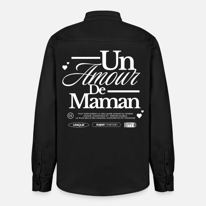 Die Liebe einer Mutter - Relaxed Fit Unisex Organic Hemd von Stanley/Stella - washed Black