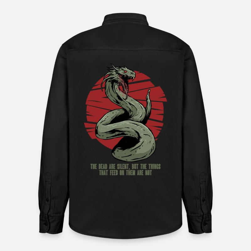 Basilisk Mythological Creatures - Relaxed Fit Unisex Organic Shirt by Stanley/Stella - washed black