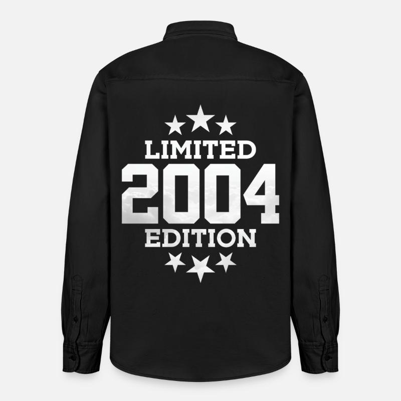 ÉDITION LIMITÉE 2004 22E ANNIVERSAIRE - Chemise unisexe coupe décontractée bio Stanley/Stella - noir délavé