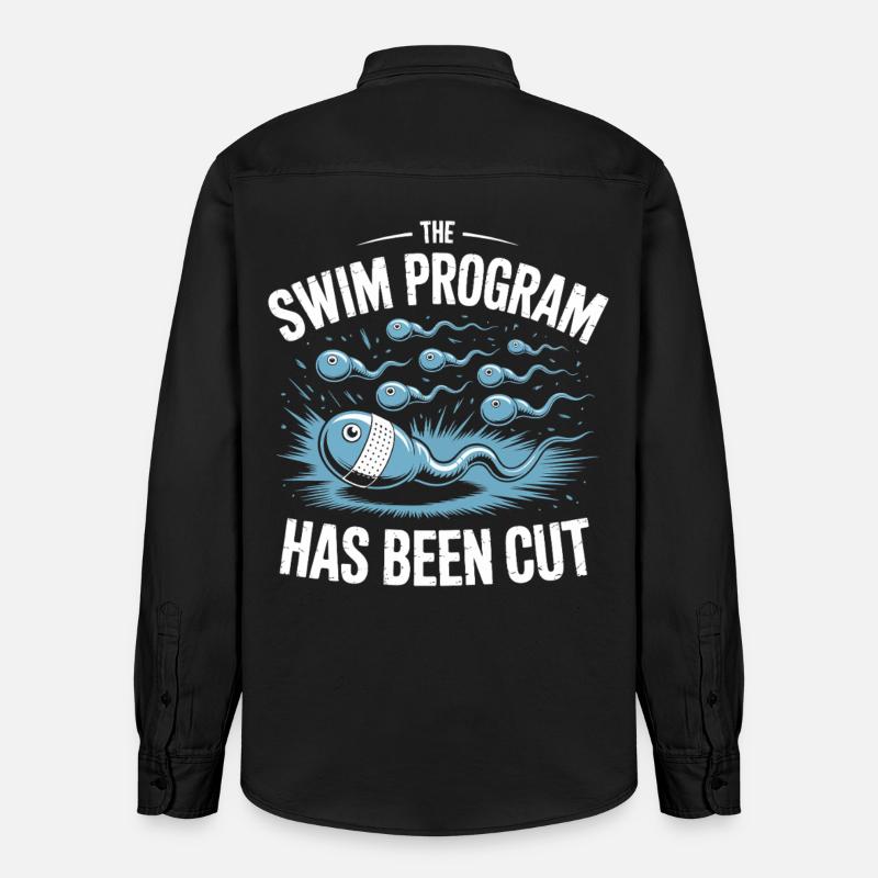 Schwimmprogramm wurde beendet - Relaxed Fit Unisex Organic Hemd von Stanley/Stella - washed Black