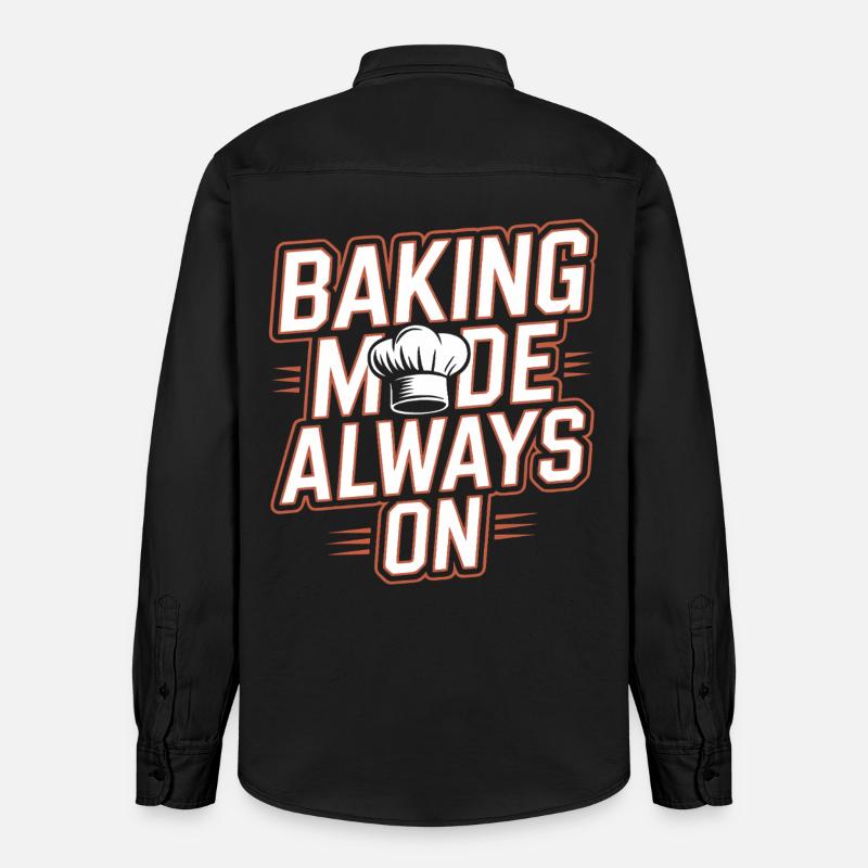 Mode de cuisson toujours activé - Chemise unisexe coupe décontractée bio Stanley/Stella - noir délavé