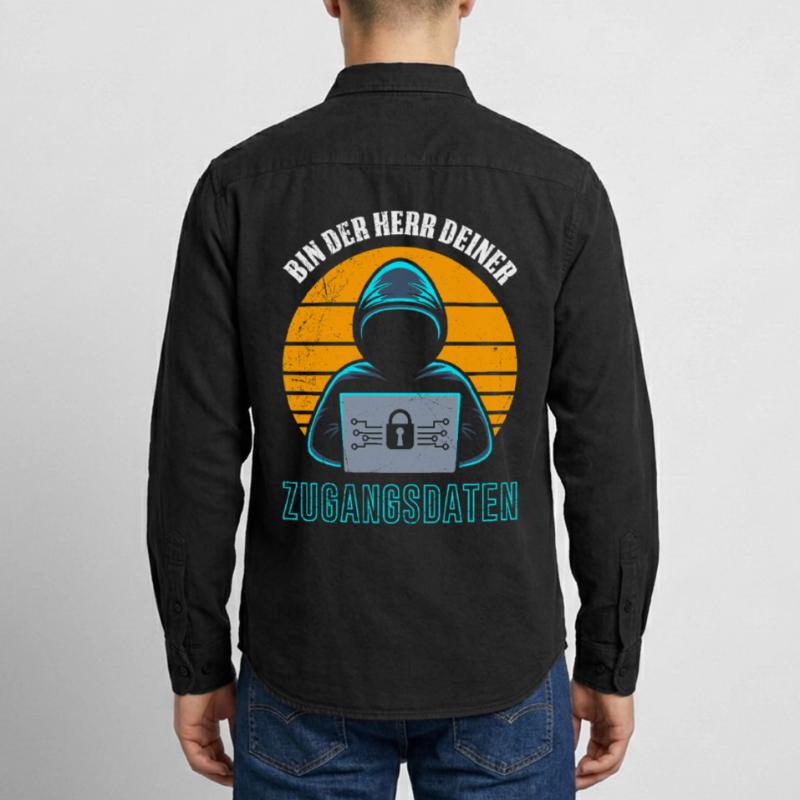 Science Coder BIN DER HERR DEINER ZUGANGSDATEN Relaxed Fit Unisex Organic Hemd von Stanley/Stella