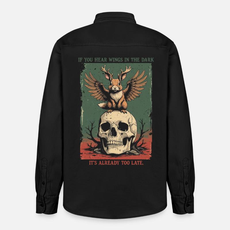 Wolpertinger Mythological Creatures - Relaxed Fit Unisex Organic Shirt by Stanley/Stella - washed black