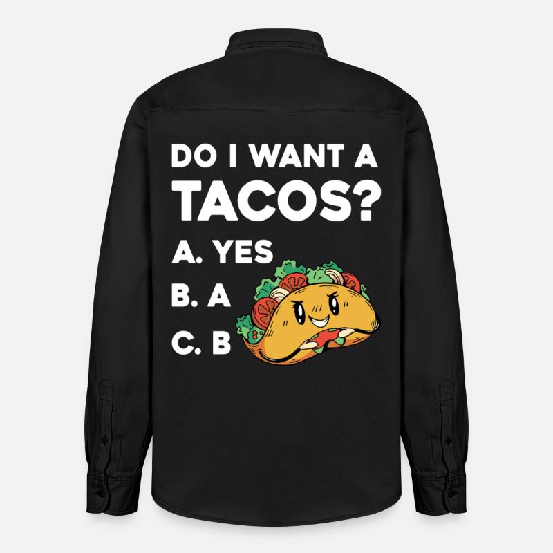 Taco Frage: Ja Oder Nein - Chemise unisexe coupe décontractée bio Stanley/Stella - noir délavé