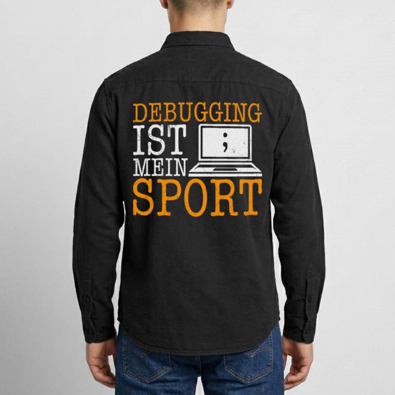 Science Coder DEBUGGING IS MY SPORT FUNNY Relaxed Fit Unisex Organic Shirt by Stanley/Stella