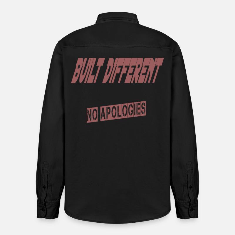 Construit différemment – Aucune excuse | Sweat à capuche unisexe - Chemise unisexe coupe décontractée bio Stanley/Stella - noir délavé