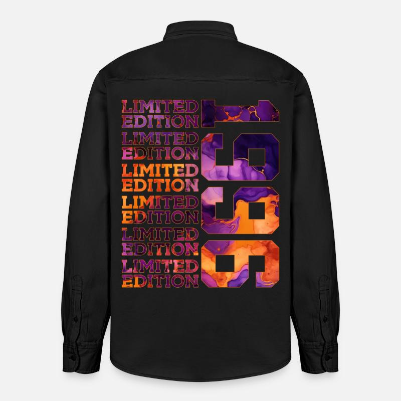 30E ÉDITION LIMITÉE ANNIVERSAIRE 1996 - Chemise unisexe coupe décontractée bio Stanley/Stella - noir délavé