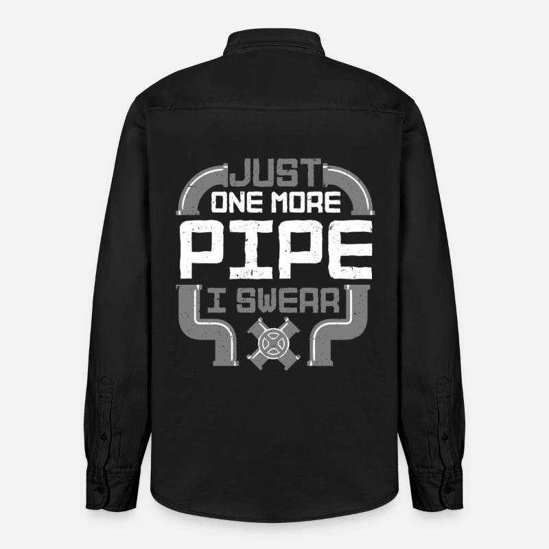 Pipe Layer Pipeline Builder - Relaxed Fit Unisex Organic Shirt by Stanley/Stella - washed black