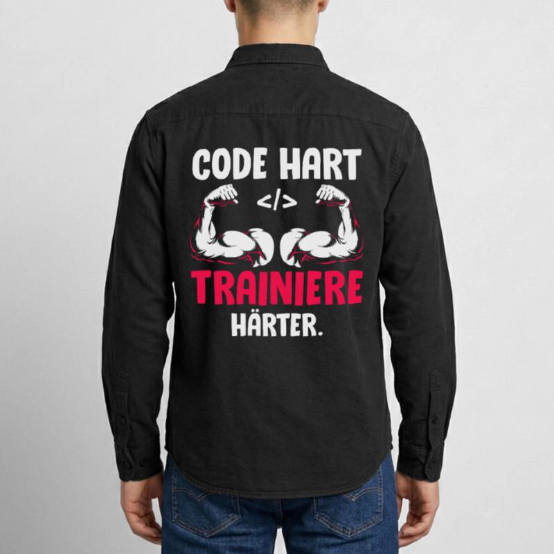 Coder CODE HART TRAINIERE HÄRTER Lustiges Relaxed Fit Unisex Organic Hemd von Stanley/Stella