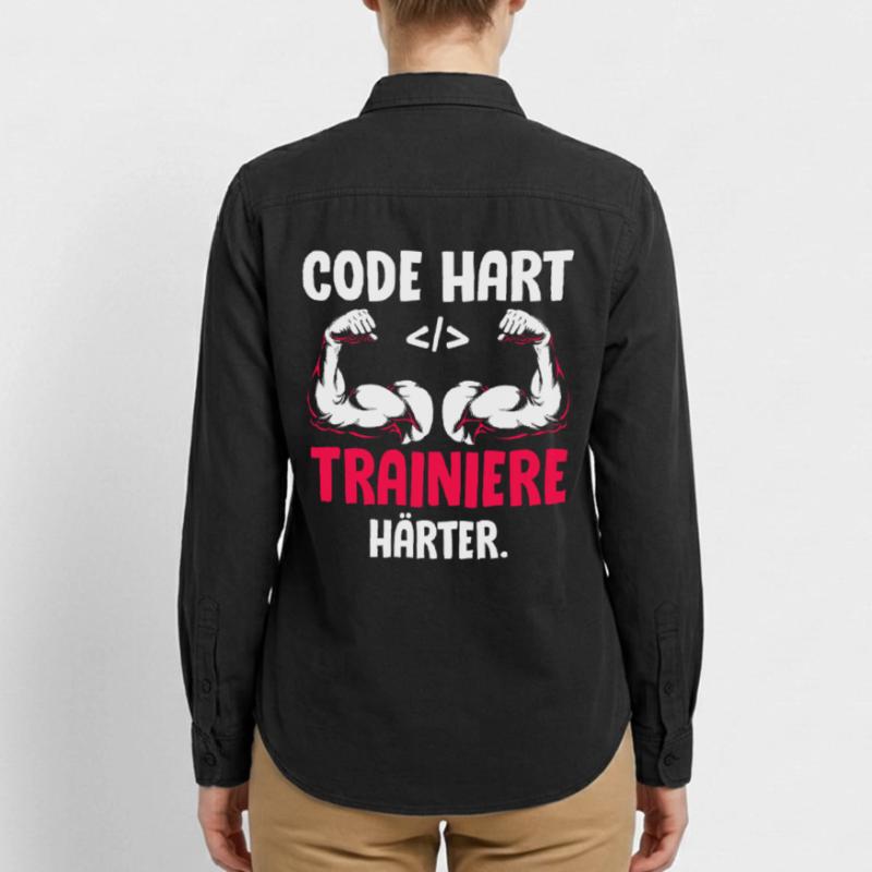 Coder CODE HART TRAINIERE HÄRTER Lustiges Relaxed Fit Unisex Organic Hemd von Stanley/Stella