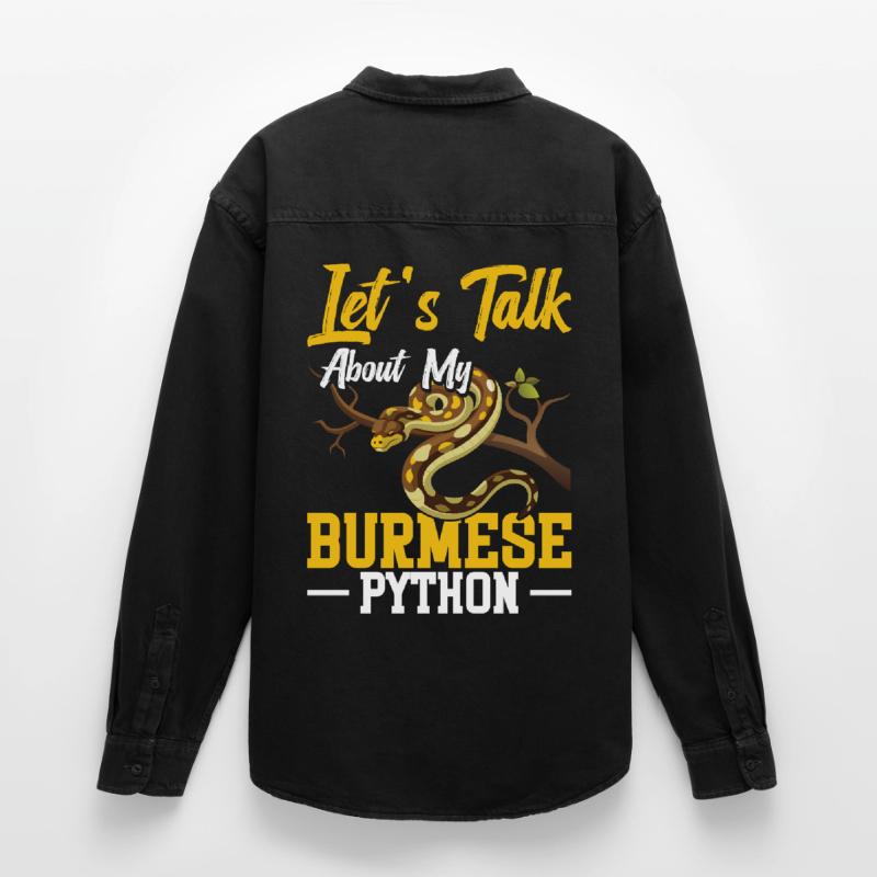 Burmesischer Python-Besitzer Schlangenterrarium Hide Python Relaxed Fit Unisex Organic Hemd von Stanley/Stella