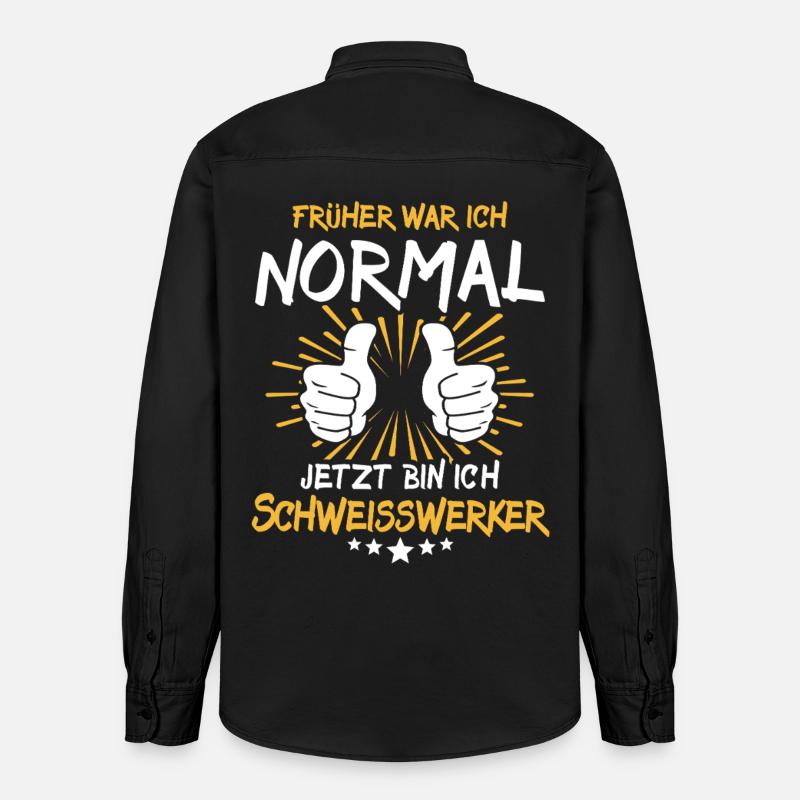Welding Worker Saying - Relaxed Fit Unisex Organic Shirt by Stanley/Stella - washed black