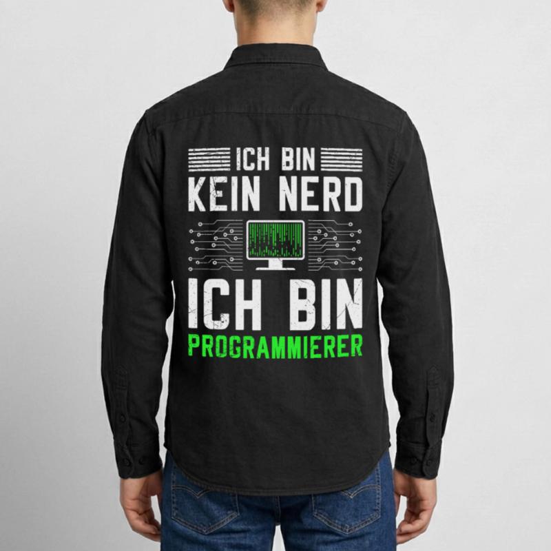 Computer ICH BIN KEIN NERD ICH BIN PROGRAMMIERER Relaxed Fit Unisex Organic Hemd von Stanley/Stella