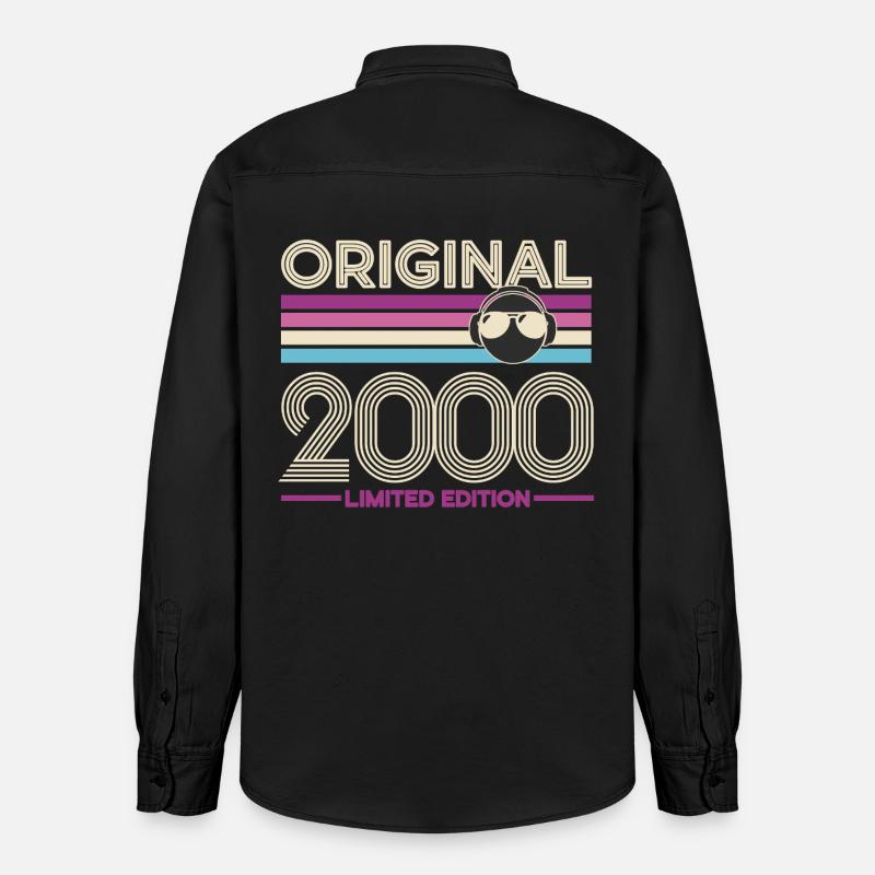 Original 2000 Édition Limitée - Chemise unisexe coupe décontractée bio Stanley/Stella - noir délavé