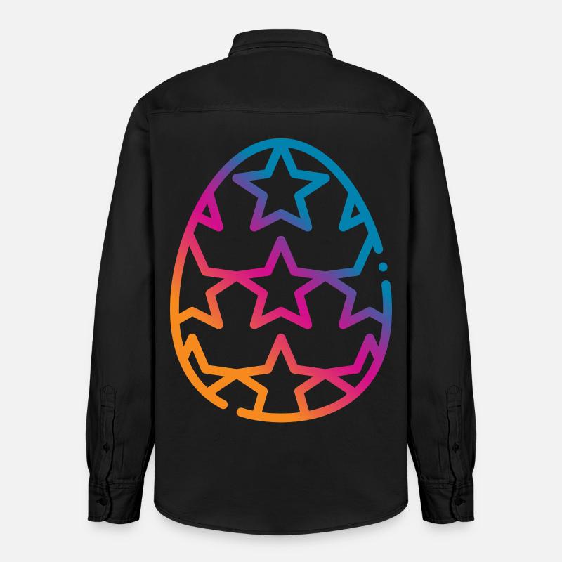 Colorata Easter Egg Pasquale - Camicia unisex vestibilità rilassata bio di Stanley/Stella - washed black
