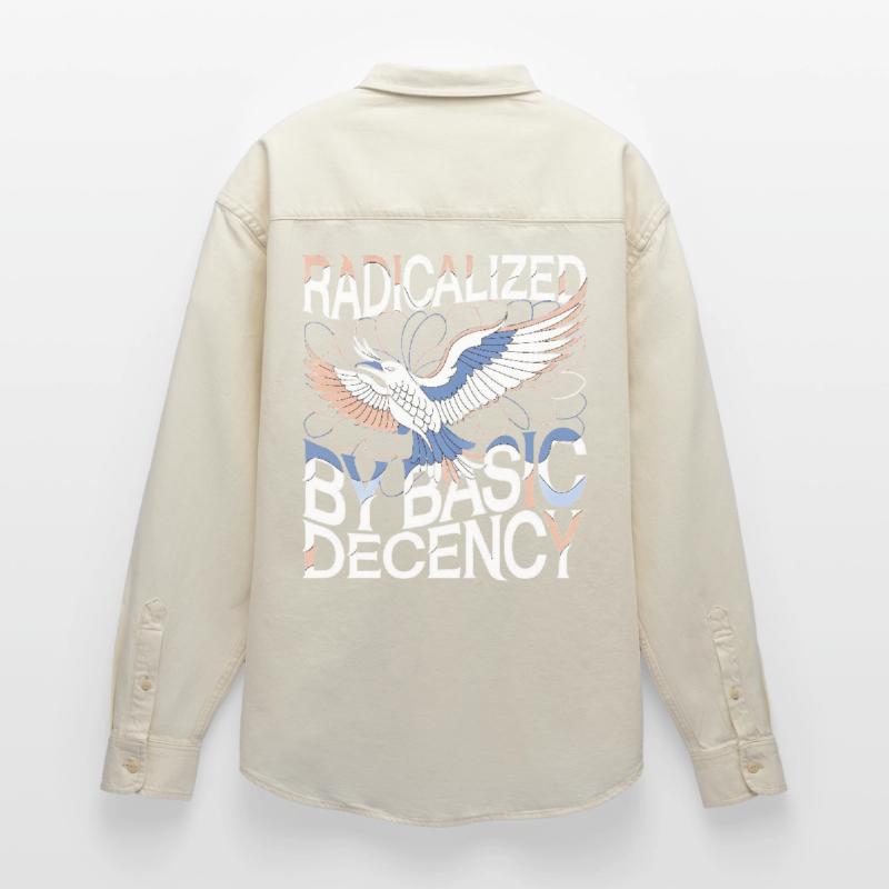 Radicalized by Basic Decency Statement Kunst Relaxed Fit Unisex Organic Hemd von Stanley/Stella