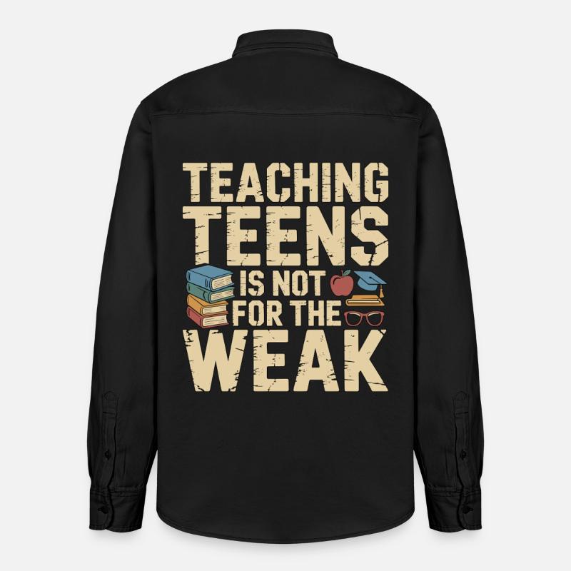 Enseignant de lycée enseignant aux adolescents - Chemise unisexe coupe décontractée bio Stanley/Stella - noir délavé