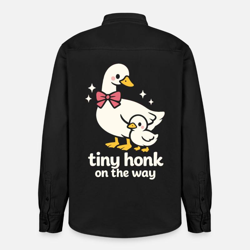 Tiny Honk - Relaxed Fit Unisex Organic Hemd von Stanley/Stella - washed Black